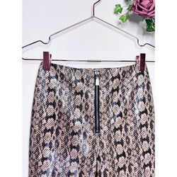 Danielle Bernstein x Macys High Rise Faux Snakeskin Pants