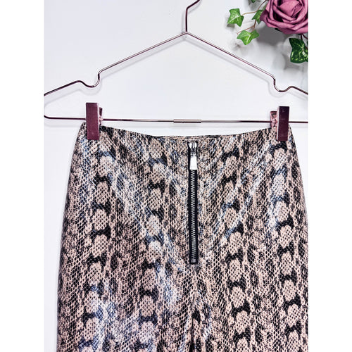 Danielle Bernstein x Macys High Rise Faux Snakeskin Pants