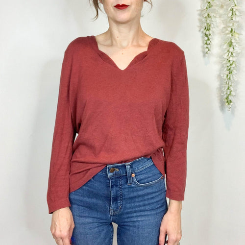 Peruvian Connection 100% Pima Cotton V-Neck Sweater