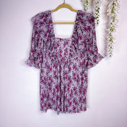 GANNI Georgette Babydoll Mini Dress