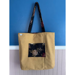 The Dark Floral Reversible Tote Bag