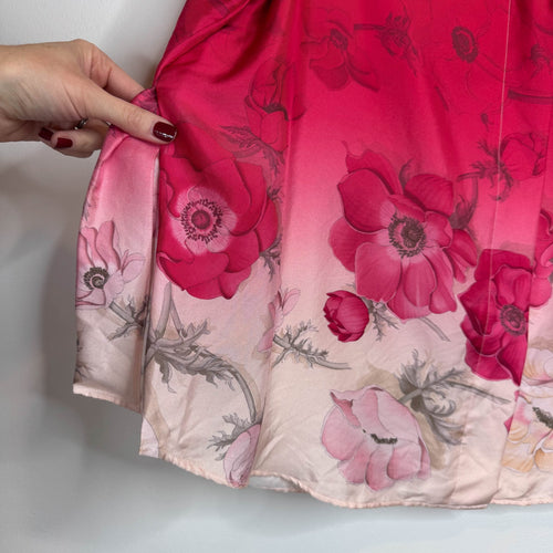 SALVATORE FERRAGAMO Vintage Ombre Floral Blouse