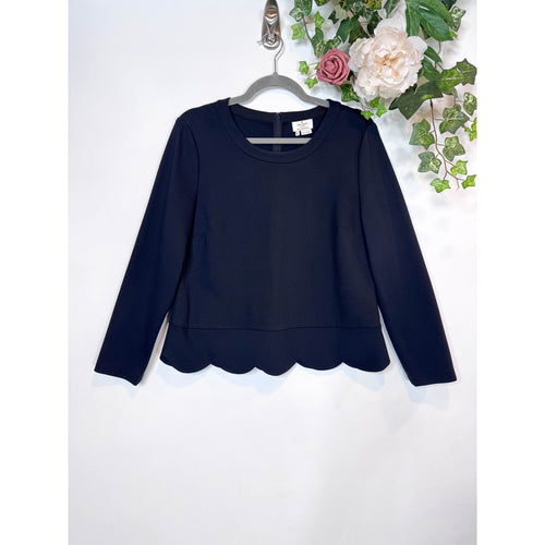 Kate Spade Ponte Scallop Crop Top