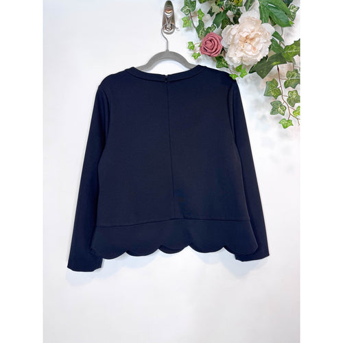 Kate Spade Ponte Scallop Crop Top