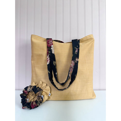 The Dark Floral Reversible Tote Bag