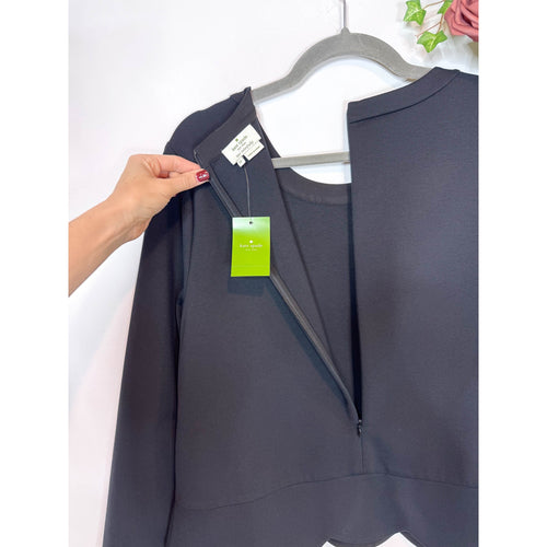 Kate Spade Ponte Scallop Crop Top