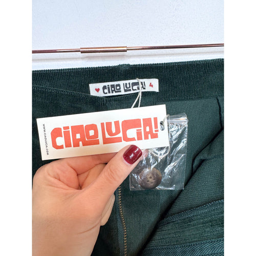 Ciro Lucia! Corduroy Abra Pant in Forest Green