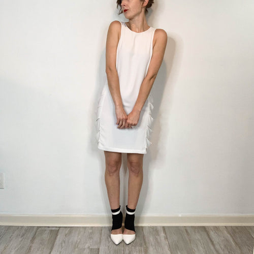 BCBGMaxAzria Eren Shift Dress in White