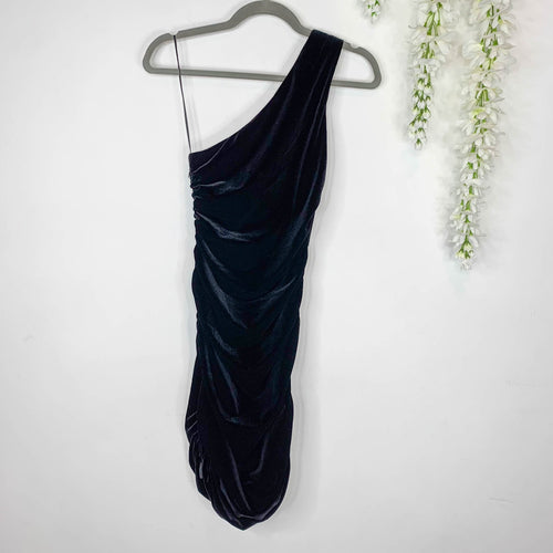 House of Harlow 1960 Velvet Dress One Shoulder