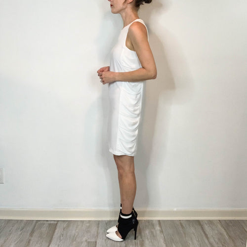 BCBGMaxAzria Eren Shift Dress in White