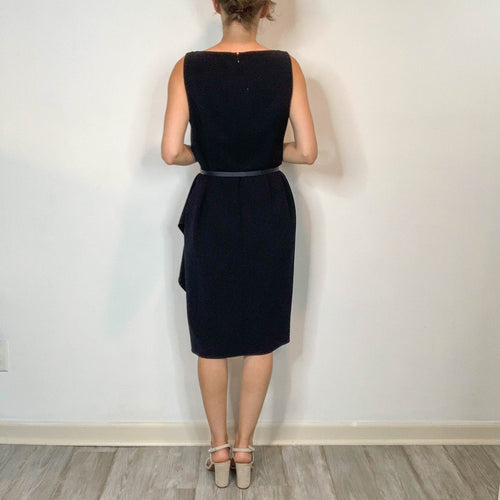 Lafayette 148 Little Black Dress with Side Draping