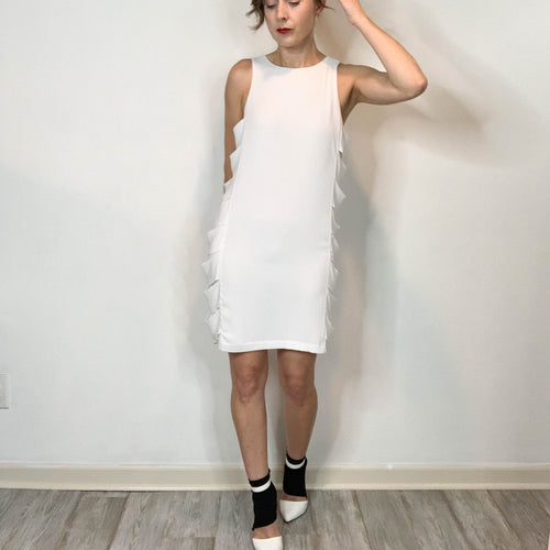 BCBGMaxAzria Eren Shift Dress in White
