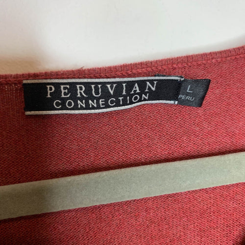 Peruvian Connection 100% Pima Cotton V-Neck Sweater