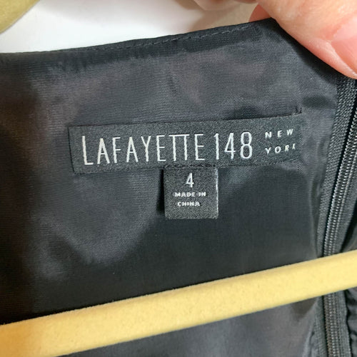 Lafayette 148 Little Black Dress with Side Draping
