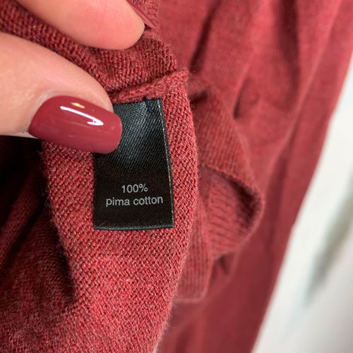 Peruvian Connection 100% Pima Cotton V-Neck Sweater
